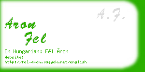 aron fel business card