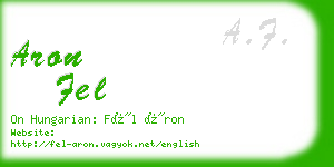 aron fel business card